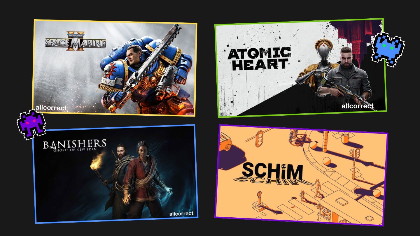 Warhammer 40K: Space Marine 2, Atomic Heart, Banishers: Ghost of New Eden, SCHiM